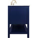 Metropolis 72 X 22 X 34 inch Blue Vanity Sink Set