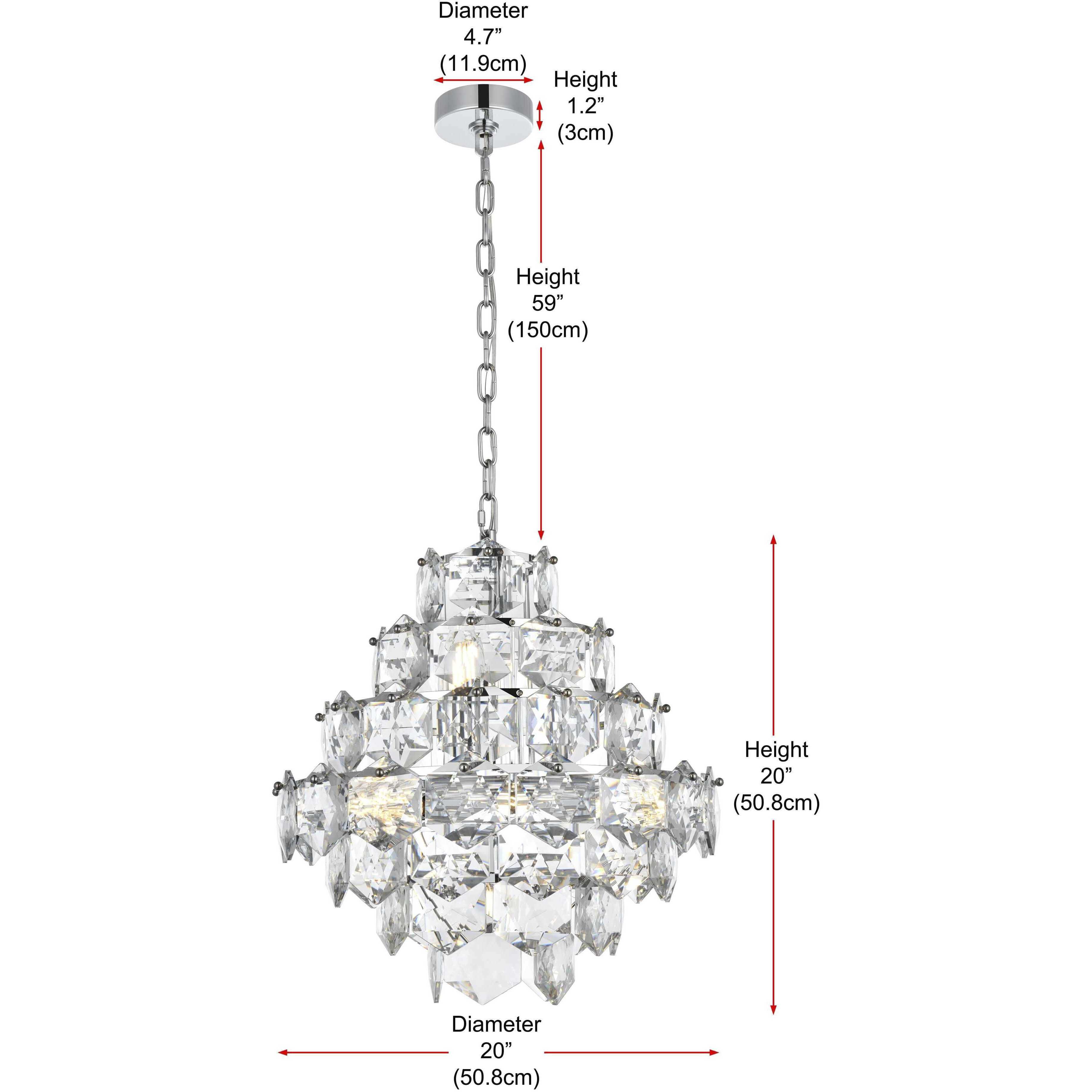 Adaline 11 Light 20 inch Chrome Chandelier Ceiling Light