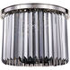 Sydney 6 Light 20 inch Polished nickel Flush Mount Ceiling Light in Silver Shade, Urban Classic