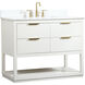 Larkin 42 X 22 X 34 inch White Vanity Sink Set
