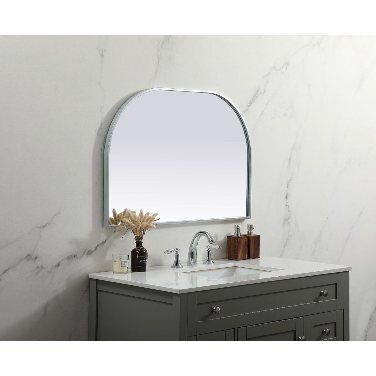 Blaire 36 X 24 inch Silver Mirror