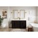 Chase 60 X 34 inch Chocolate Oak Bathroom Vanity Cabinet