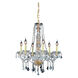 Verona 6 Light 24 inch Gold Dining Chandelier Ceiling Light in Clear, Royal Cut