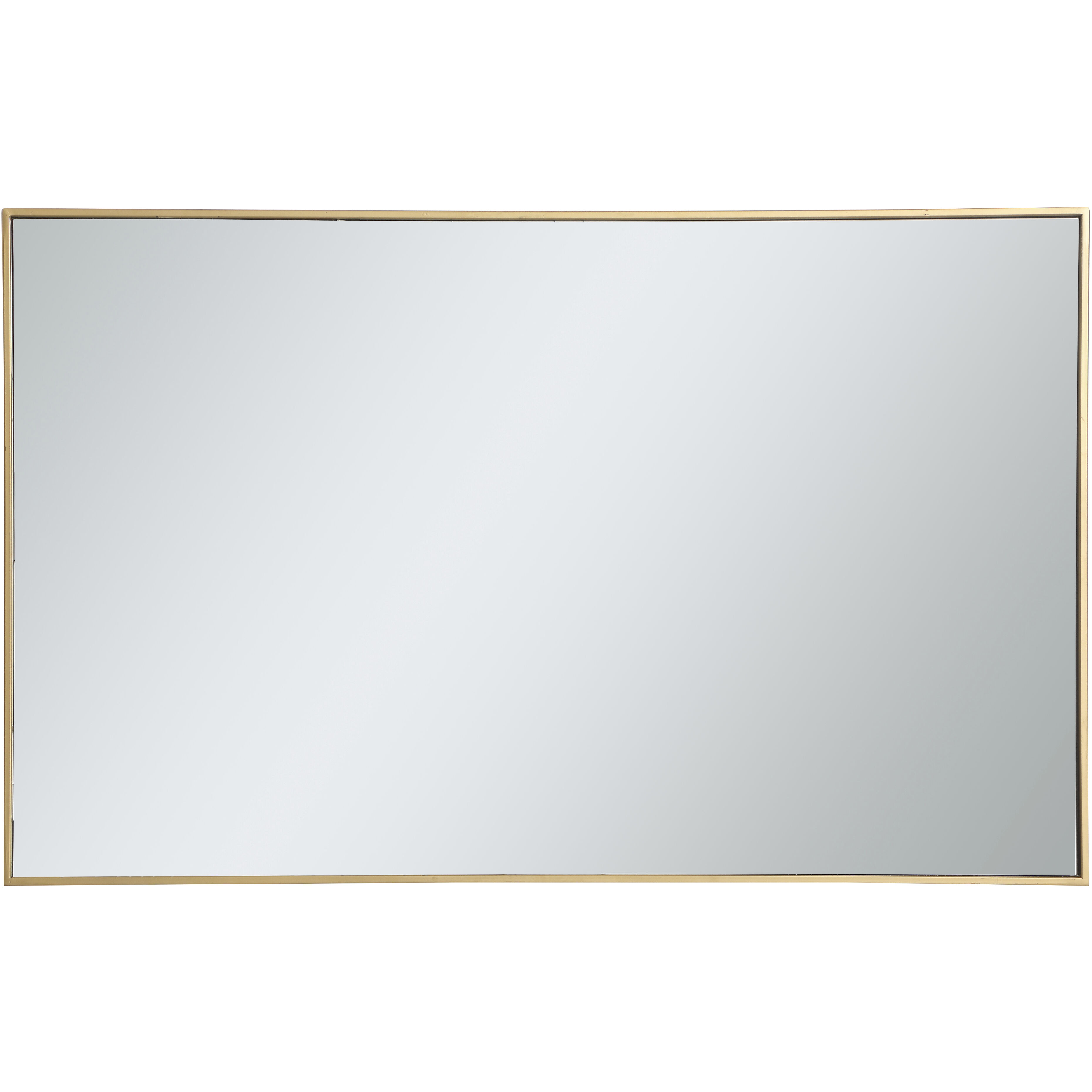 Monet 48 X 30 inch Brass Wall Mirror