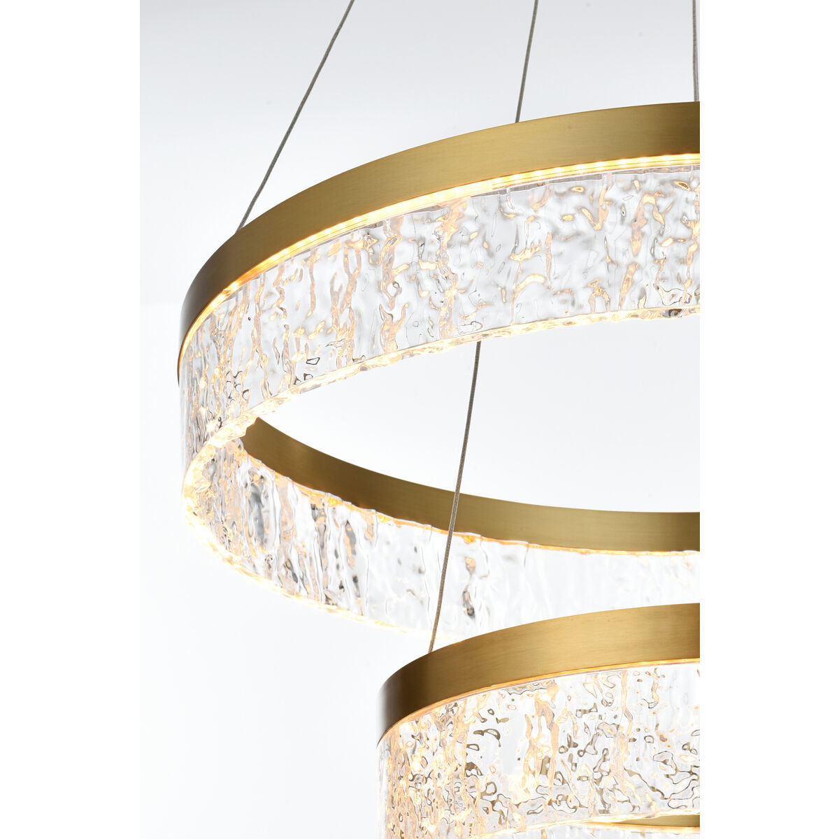 Linden 2 Light 22 inch Satin Gold Chandelier Ceiling Light