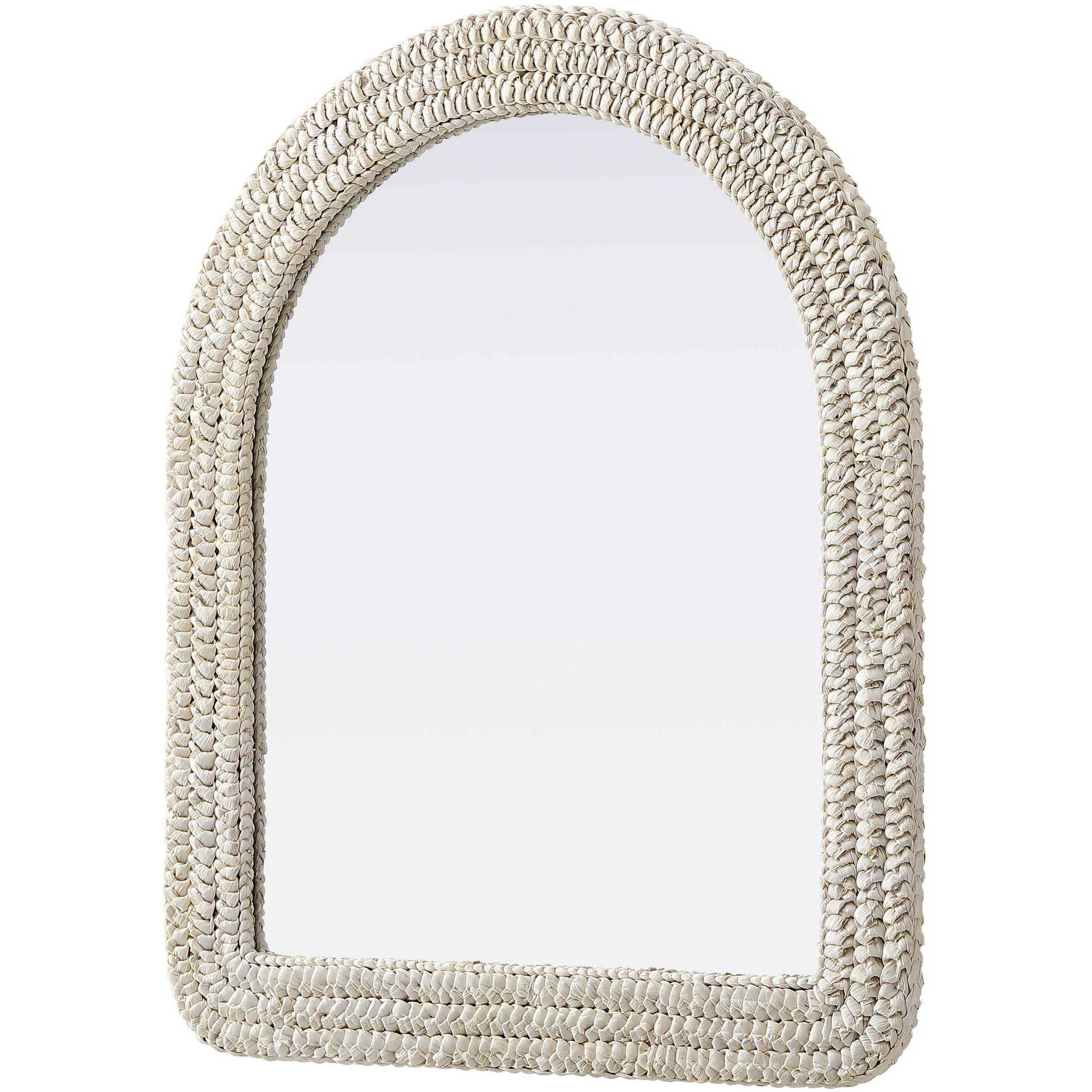 Marlowe 36 X 30 inch Linen White Mirror