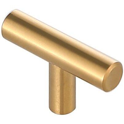 Quinn Brass Hardware Drawer Pull, Set of 10