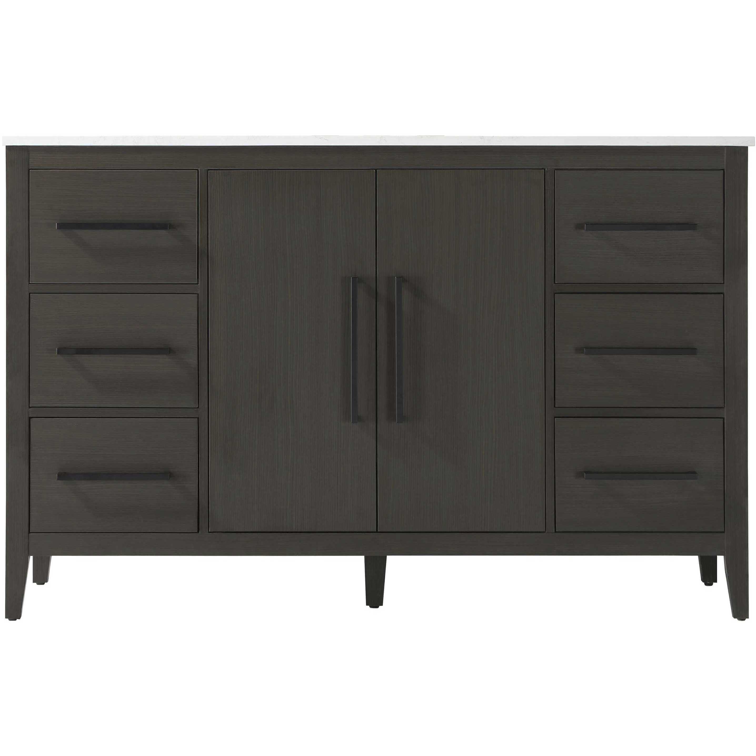 Millie 54 X 35 inch Mocha Brown Bathroom Vanity Cabinet