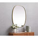 Brynn 36 X 30 inch Brass Mirror in 30 x 36