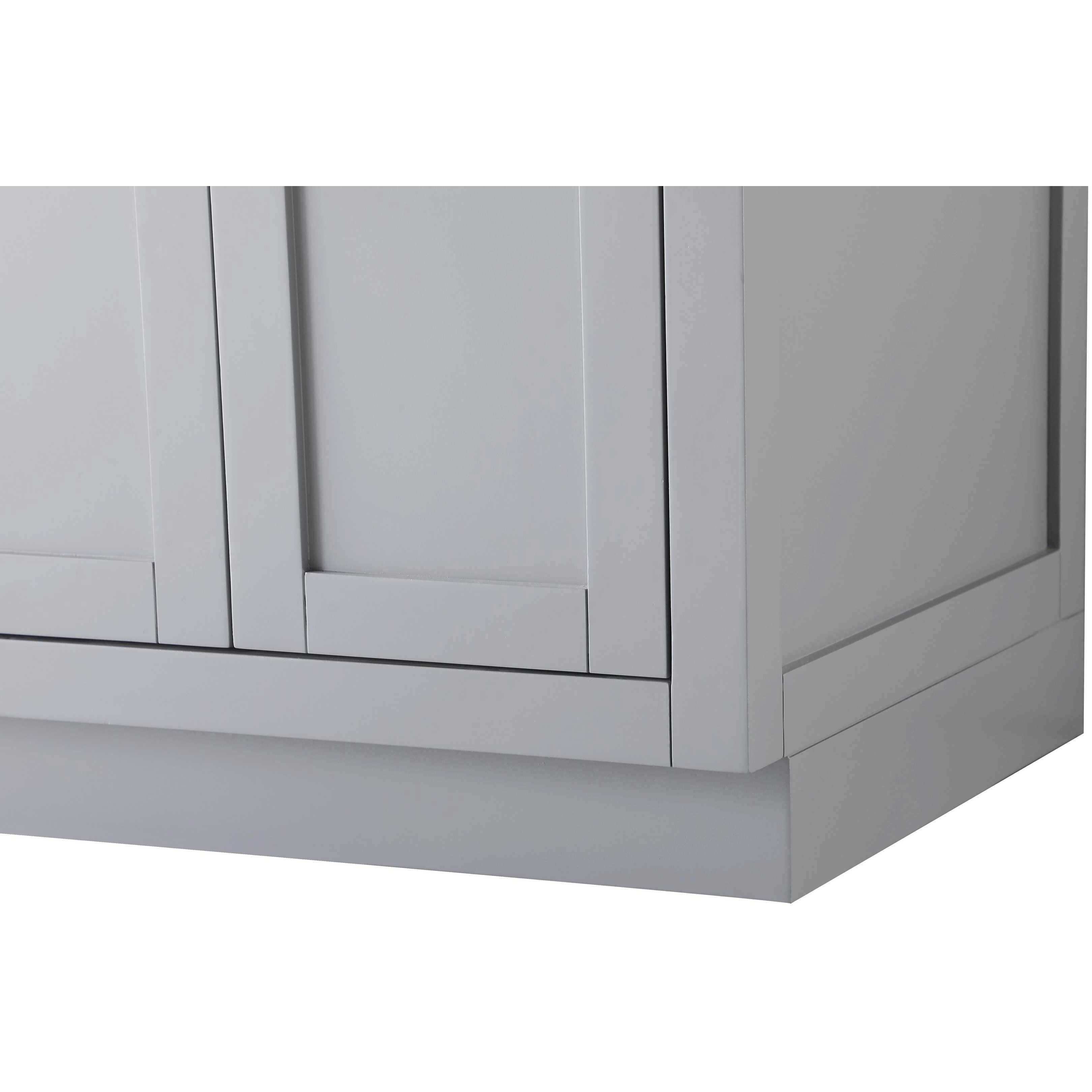 Alden 60 X 35 inch Grey Bathroom Vanity Cabinet
