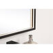 Pier 36 X 18 inch Black LED Mirror