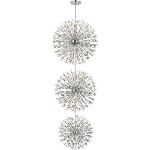 Vera 90 Light 50 inch Chrome Chandelier Ceiling Light