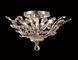 Orchid 4 Light 20 inch Chrome Flush Mount Ceiling Light in Royal Cut