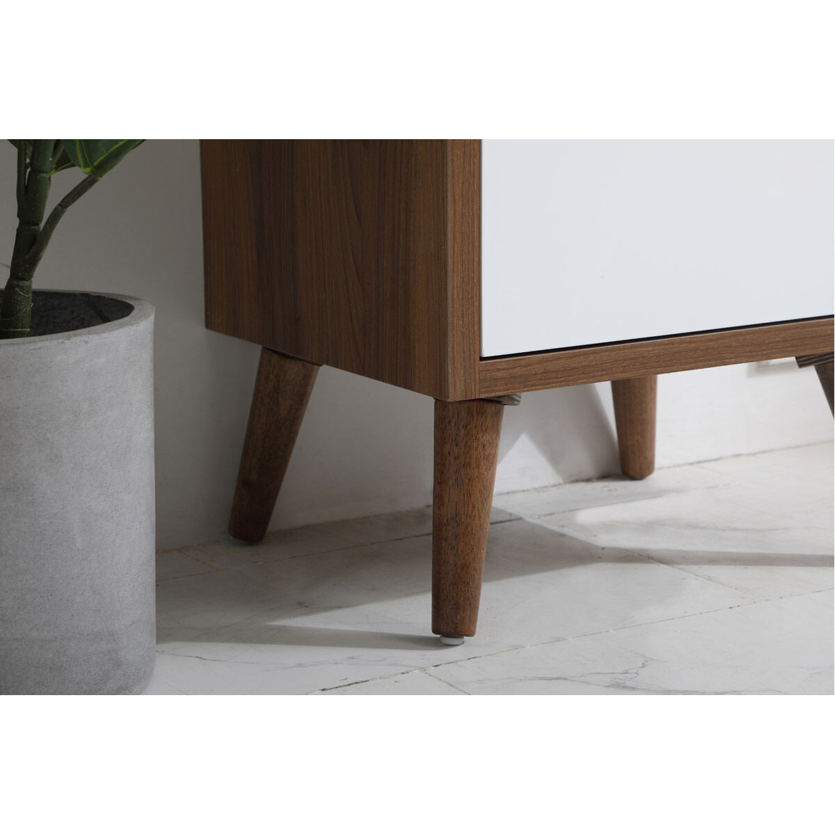 Boise 18 X 18 X 33 inch Matte White and Black Vanity Sink Set