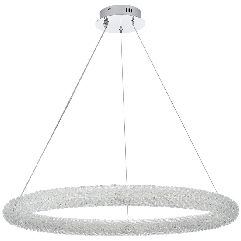 Bowen 1 Light 32 inch Chrome Chandelier Ceiling Light
