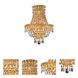 Tranquil 3 Light 12 inch Gold Wall Sconce Wall Light in Royal Cut