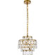 Mila 3 Light 12 inch Brass Pendant Ceiling Light