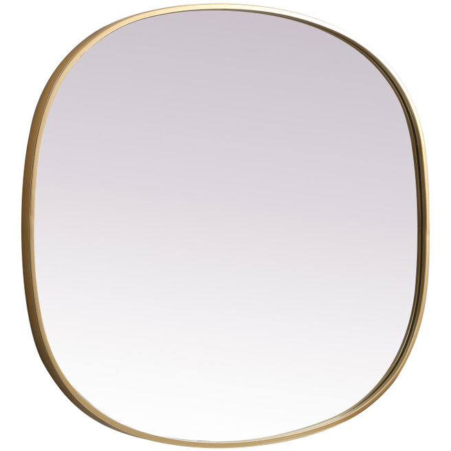 Brynn 36 X 30 inch Brass Mirror in 30 x 36