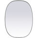 Brynn 40 X 30 inch Silver Mirror in 30 x 40
