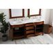 Danville 72 X 21 X 36 inch Teak Vanity Sink Set