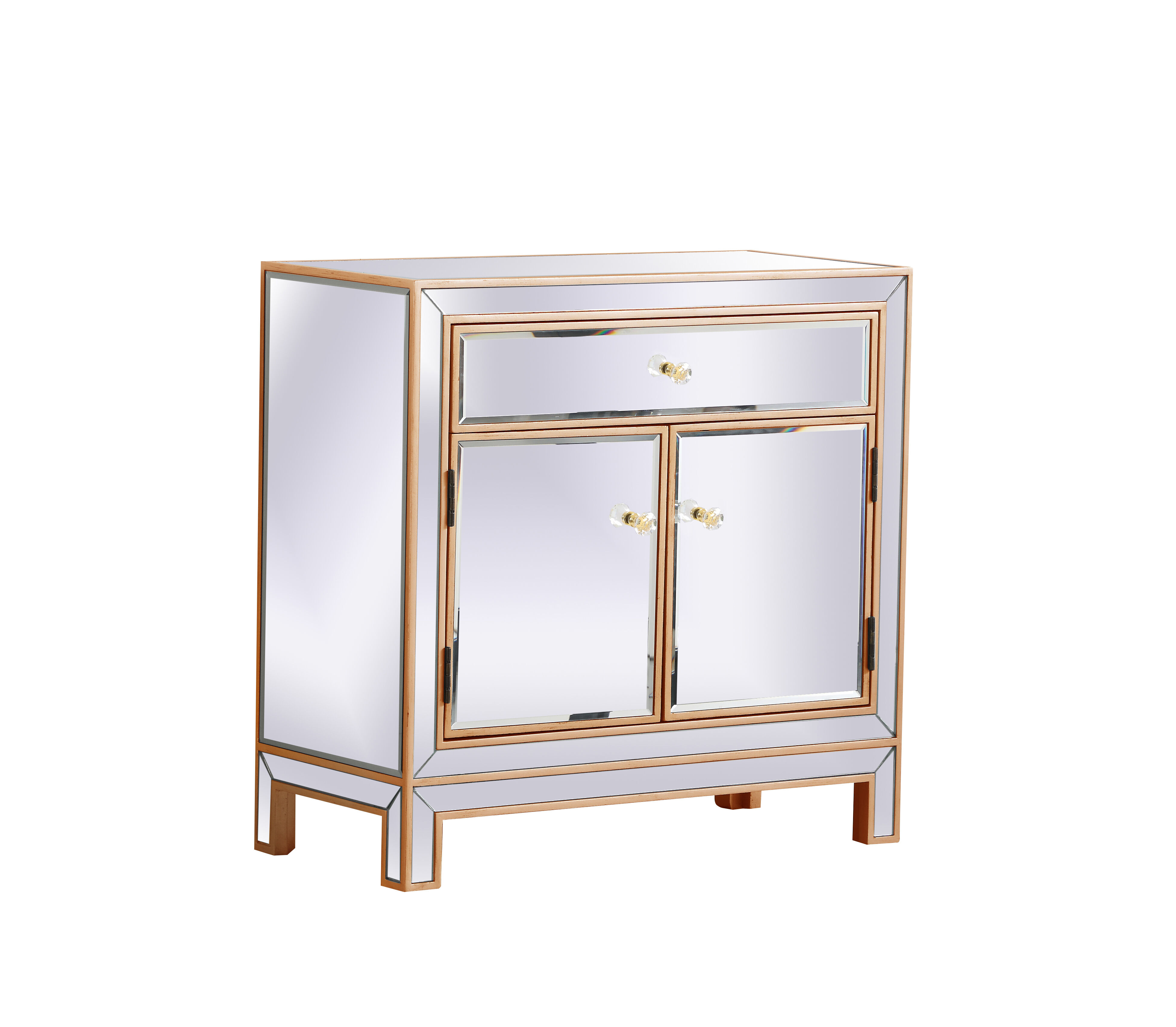 Modern Antique Gold Cabinet