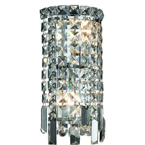Maxime 2 Light 6 inch Chrome Wall Sconce Wall Light in Elegant Cut