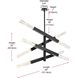 Ari 8 Light 13.5 inch Black Pendant Ceiling Light