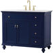 Otto 42 X 21 X 35 inch Blue Vanity Sink Set