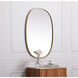 Brynn 36 X 27 inch Brass Mirror in 27 x 36