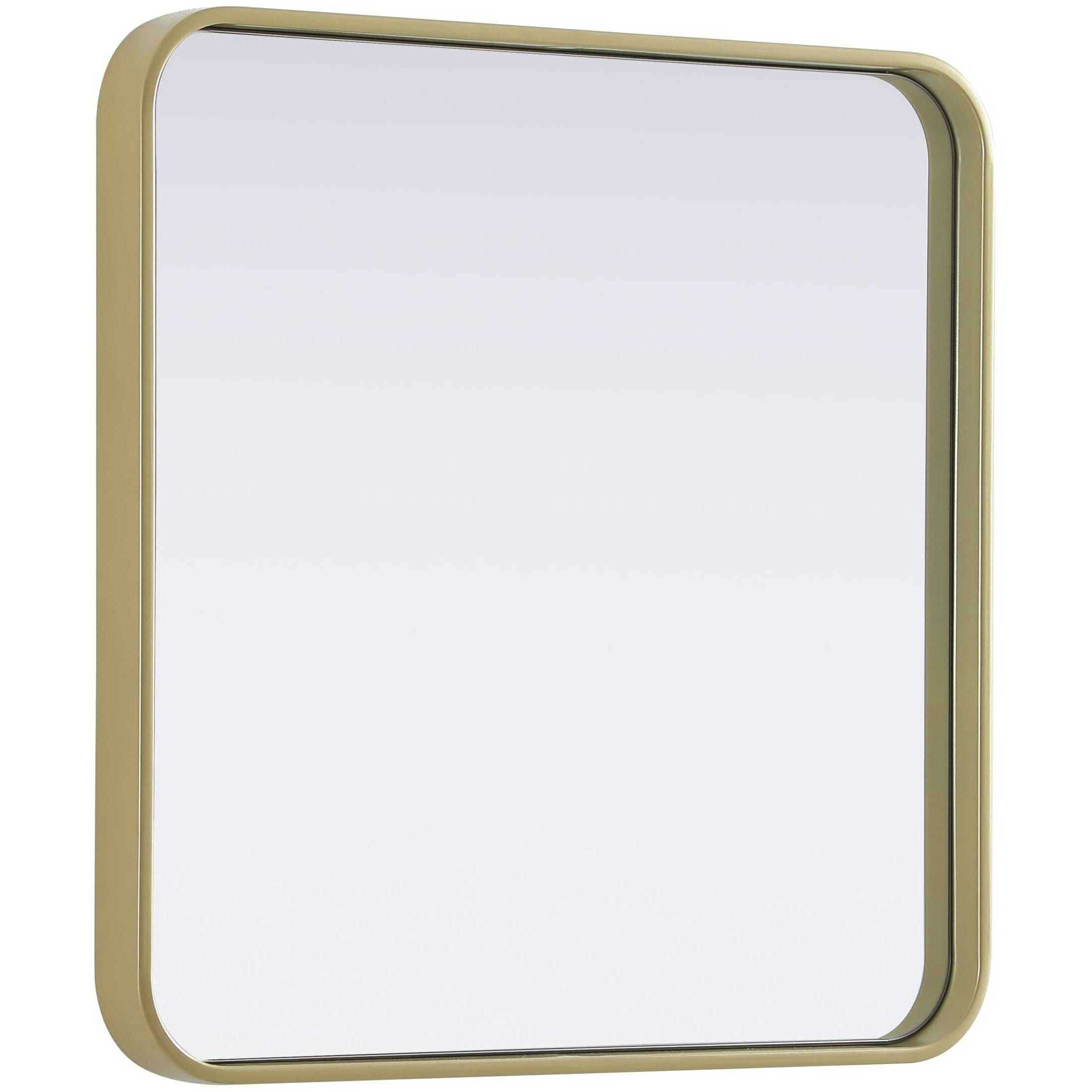 Remy 24 X 24 inch Brass Mirror