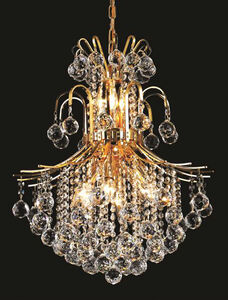 Toureg 11 Light 22 inch Gold Dining Chandelier Ceiling Light in Elegant Cut