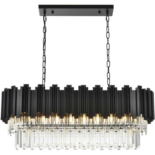 Willow 9 Light 14 inch Black Chandelier Ceiling Light
