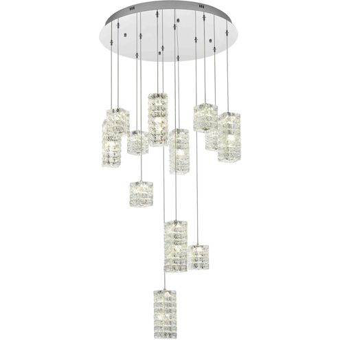 Aston 12 Light 28 inch Chrome Pendant Ceiling Light