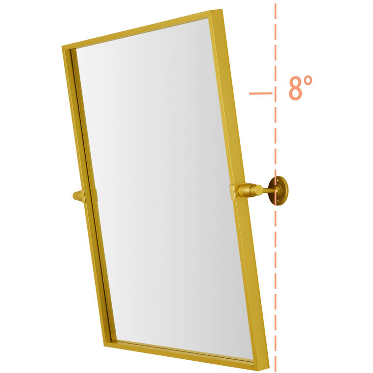 Everly 24 X 20 inch Gold Mirror