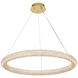 Bowen 1 Light 32 inch Satin Gold Chandelier Ceiling Light