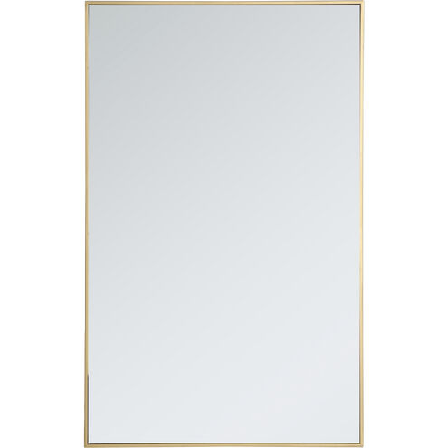 Monet 48 X 30 inch Brass Wall Mirror