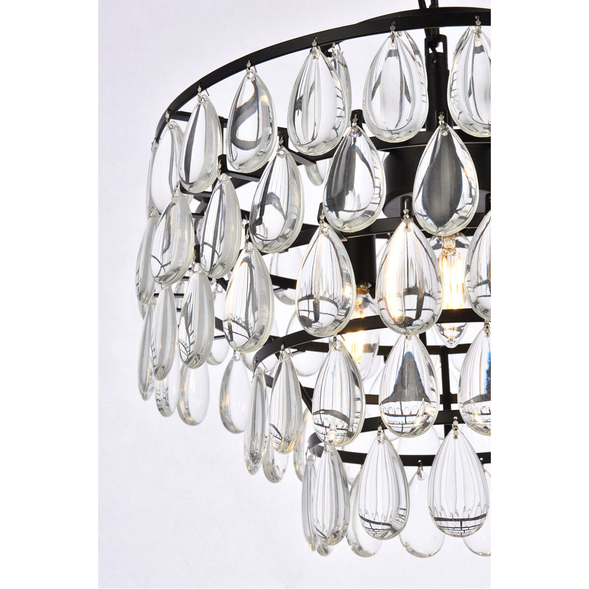 Mila 3 Light 16 inch Black Pendant Ceiling Light