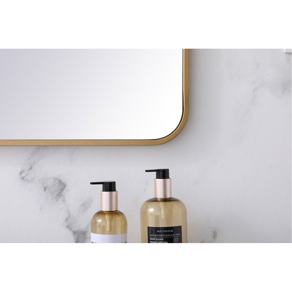 Evermore 36 X 22 inch Brass Mirror