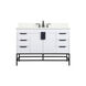 Eugene 48 X 22 X 34 inch White Vanity Sink Set