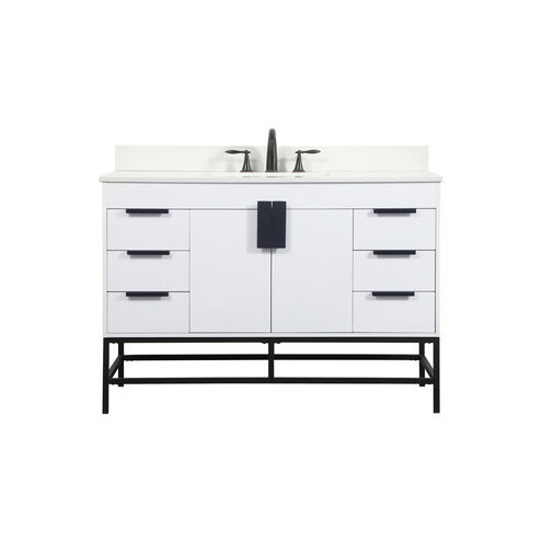 Eugene 48 X 22 X 34 inch White Vanity Sink Set