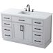 Alden 54 X 35 inch Grey Bathroom Vanity Cabinet