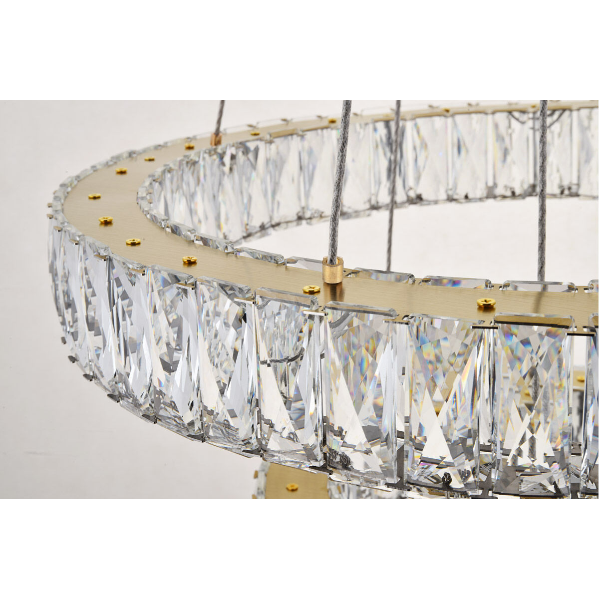 Monroe LED 23.6 inch Gold Pendant Ceiling Light