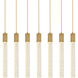 Weston 7 Light 42 inch Satin Gold Pendant Ceiling Light