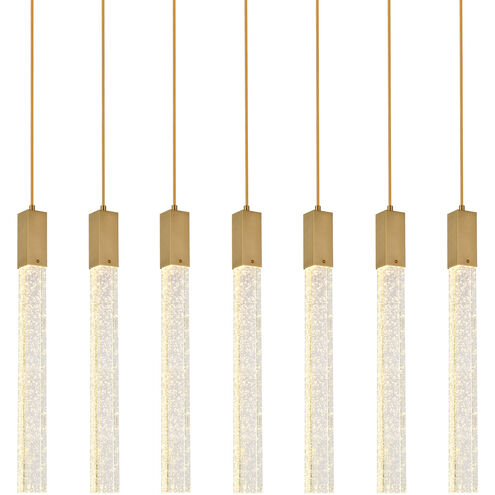 Weston 7 Light 42 inch Satin Gold Pendant Ceiling Light