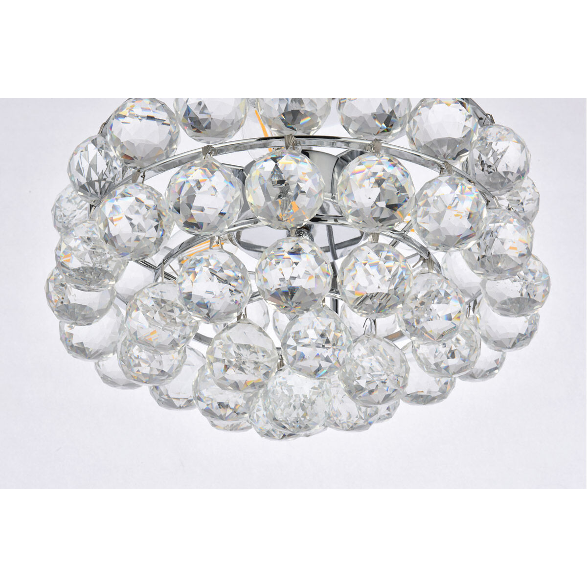 Savannah 3 Light 12 inch Chrome Flush Mount Ceiling Light