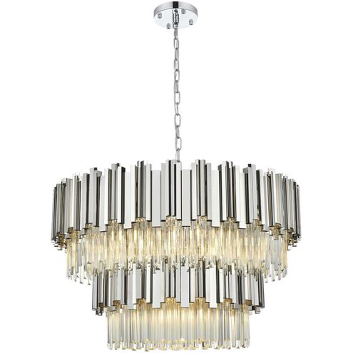 Willow 12 Light 32 inch Chrome Chandelier Ceiling Light