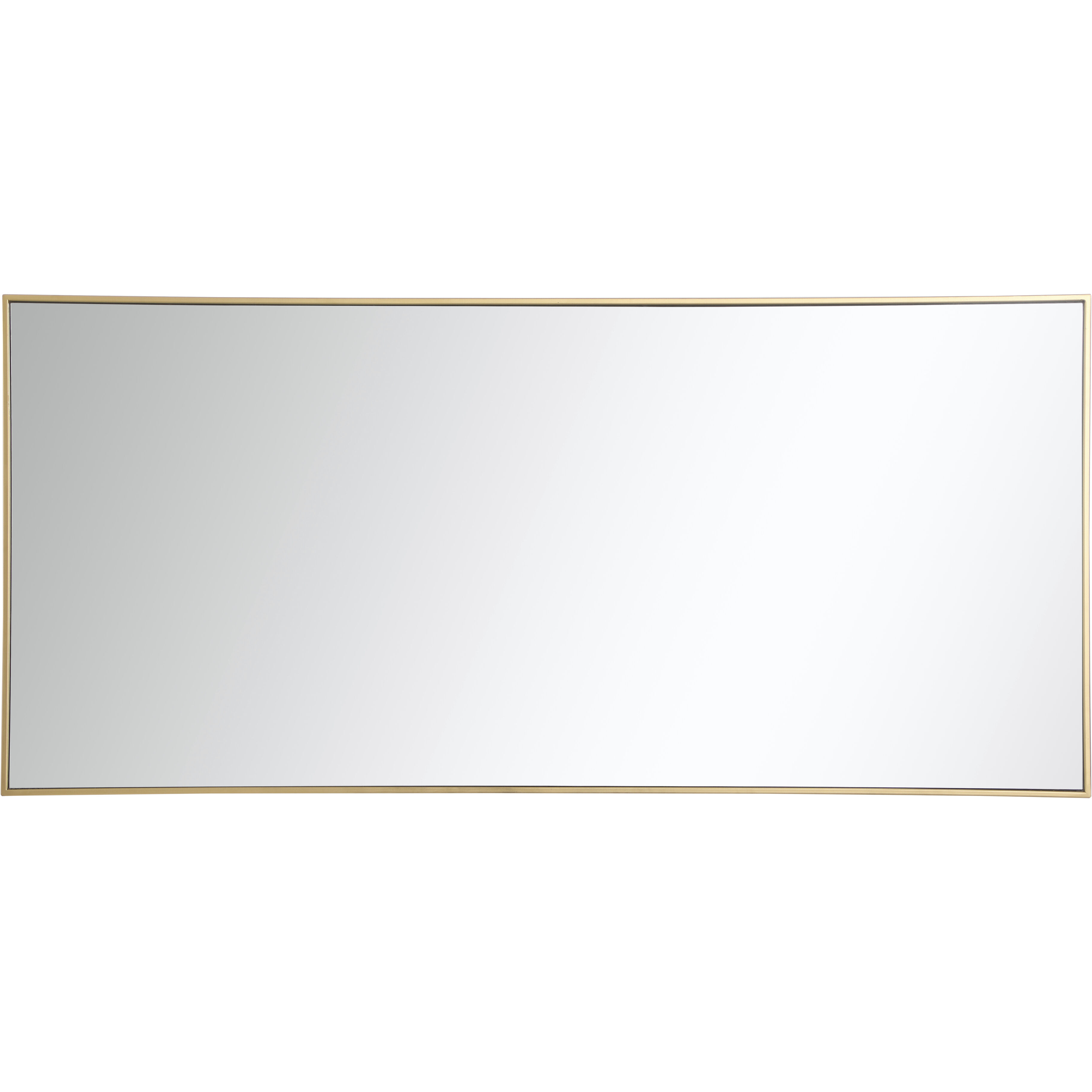 Monet 60 X 30 inch Brass Wall Mirror