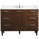 Baldwin 48 X 22 X 34 inch Walnut Vanity Sink Set