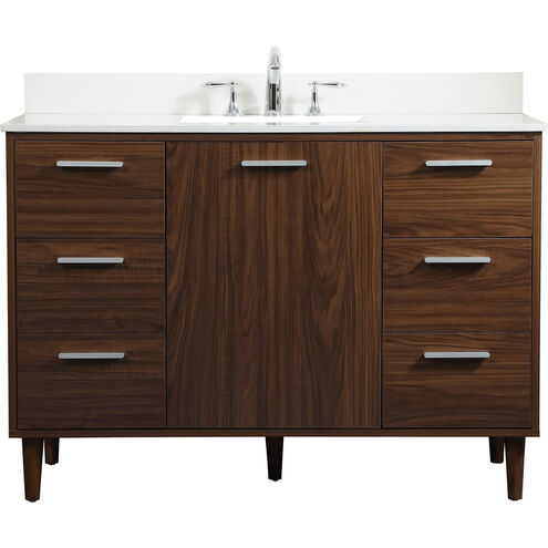 Baldwin 48 X 22 X 34 inch Walnut Vanity Sink Set