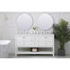 Theo 60 X 22 X 34 inch White Vanity Sink Set